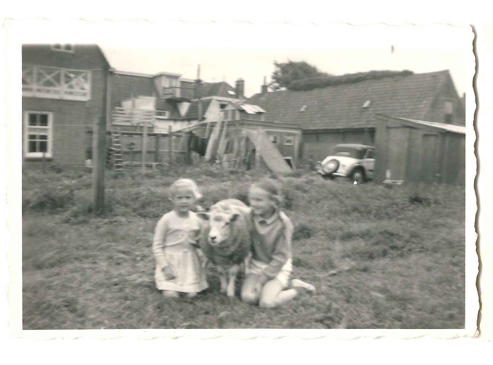 Kaapstraat De Koog ca 1960 erf Dalmeijer Kaapstraat Annelies Rommel